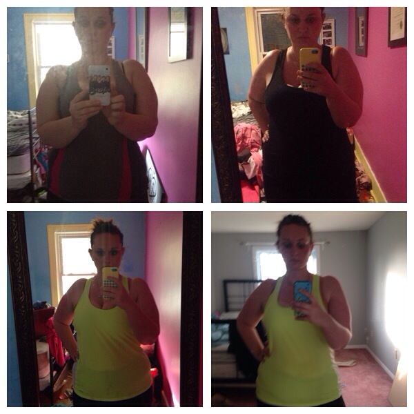 A little progression pic. See my 40lbs loss...and my various phones.