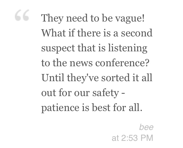 Actual quote from cbc.ca's live blog. This MAY have been what started my rant